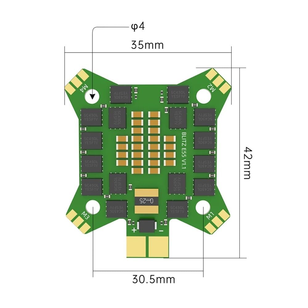 Stack Flight Controller 55A ESC 2-6S FPV Drone A791183