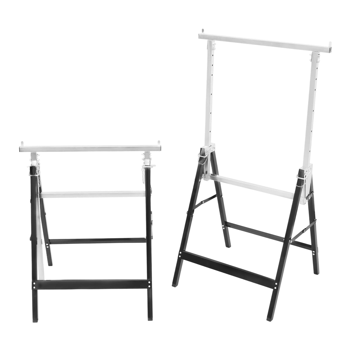 Foldable Steel 2 Pack Adjustable Height Saw Horses F91252