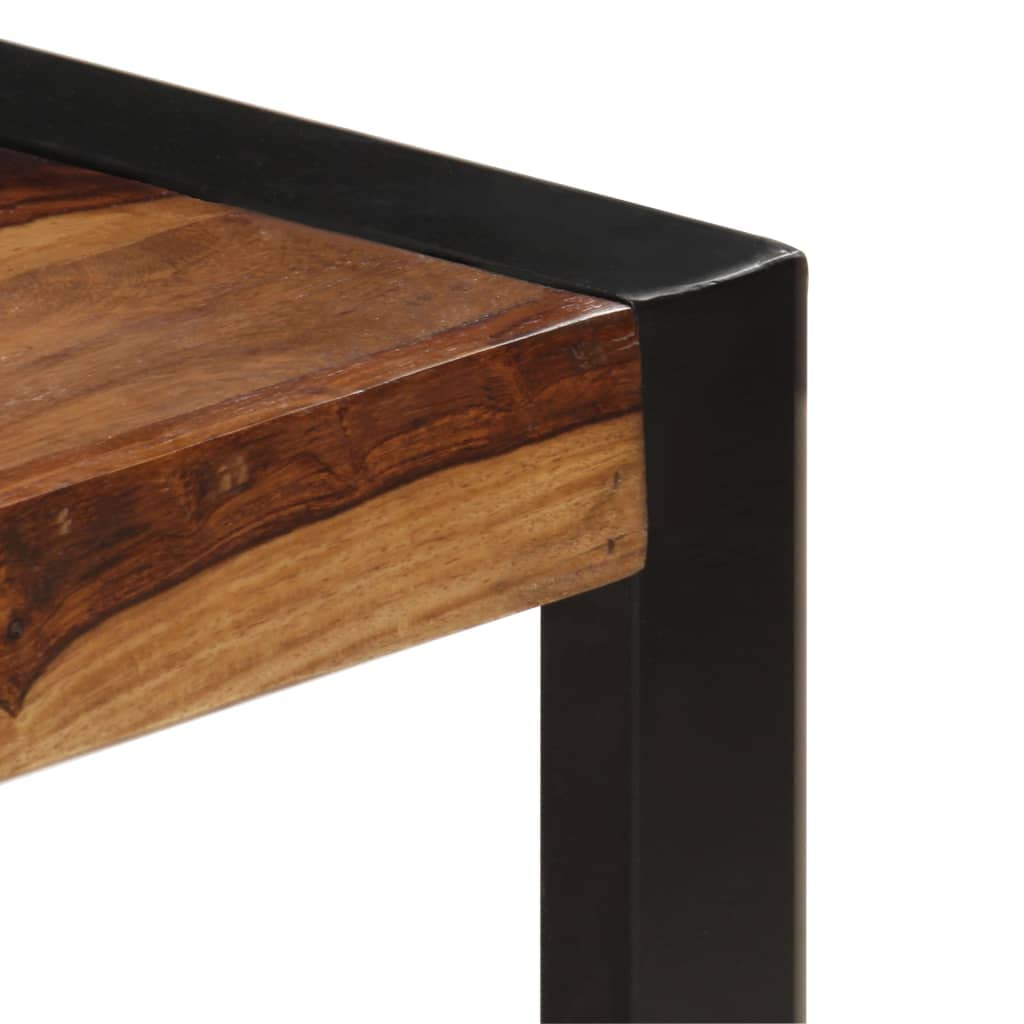 Rustic Wooden Coffee Table with Metal Frame G23720