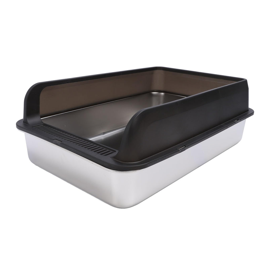Stainless Steel Enclosed Cat Litter Box with Lid and Scoop A187095