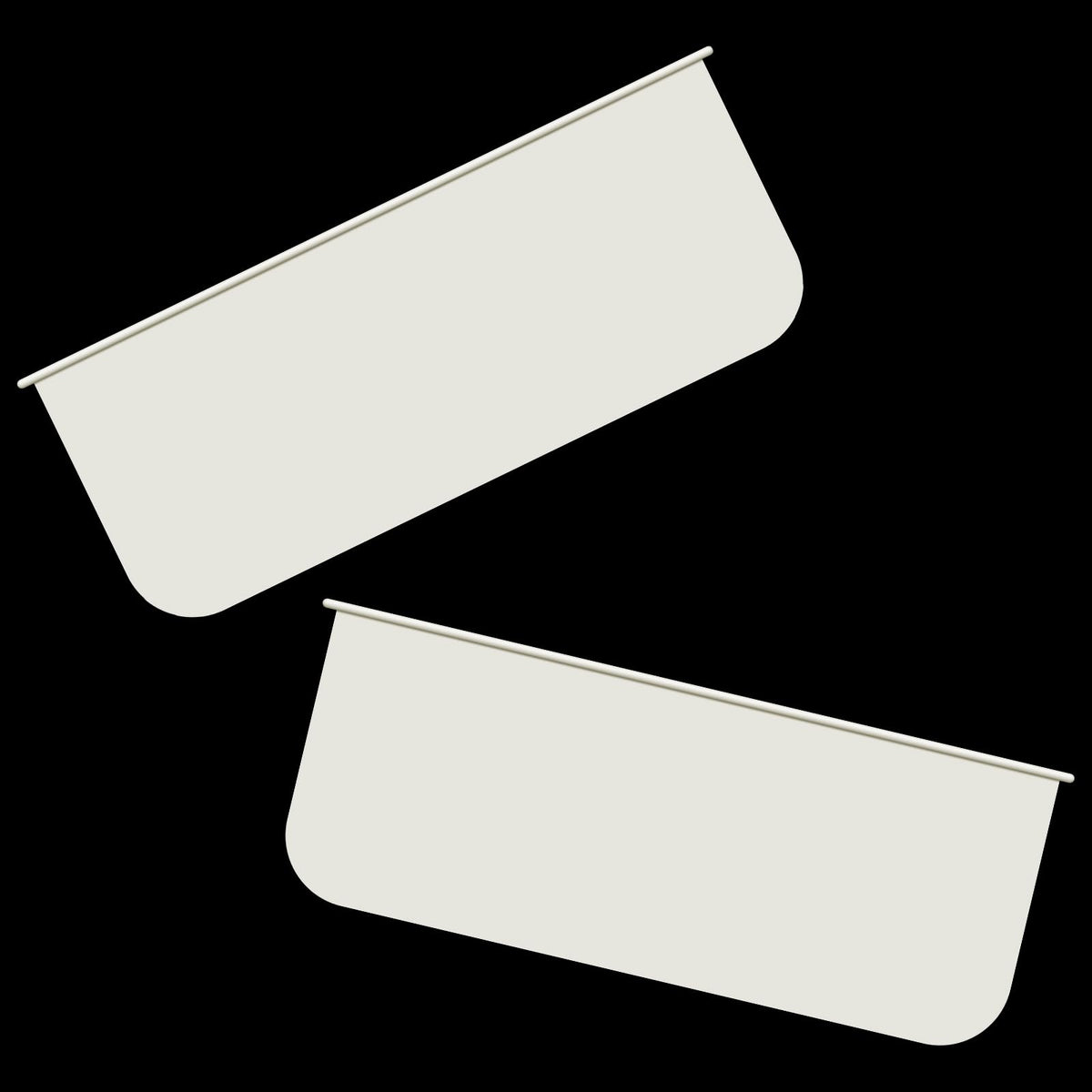 2 Pcs White RV Vent Damper Replacement P4231