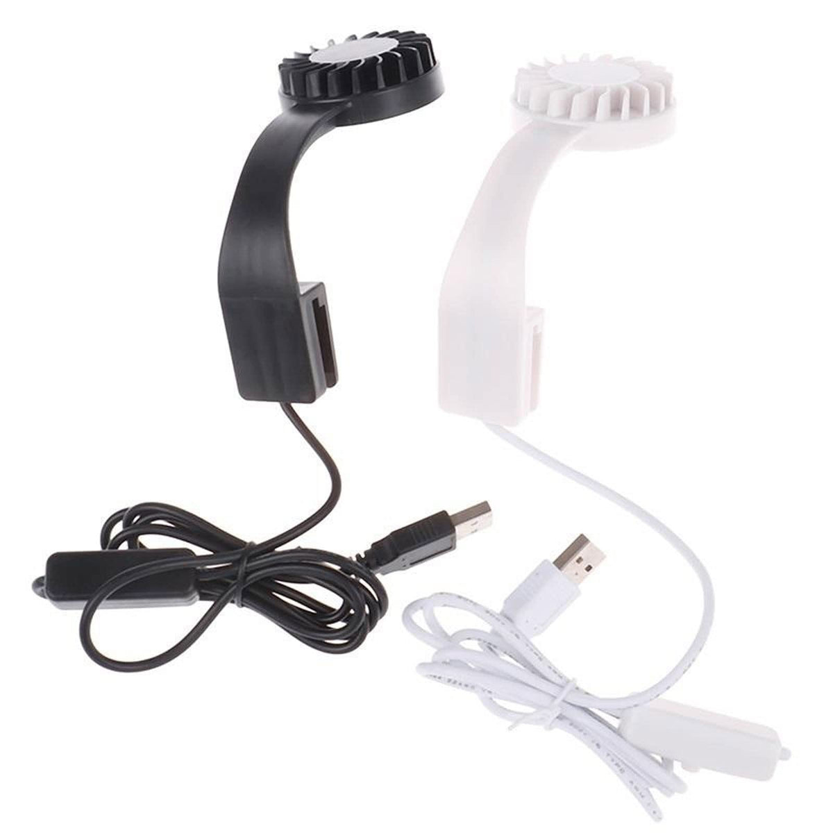White USB Charging Clip-Type Mini Aquarium Light T801644
