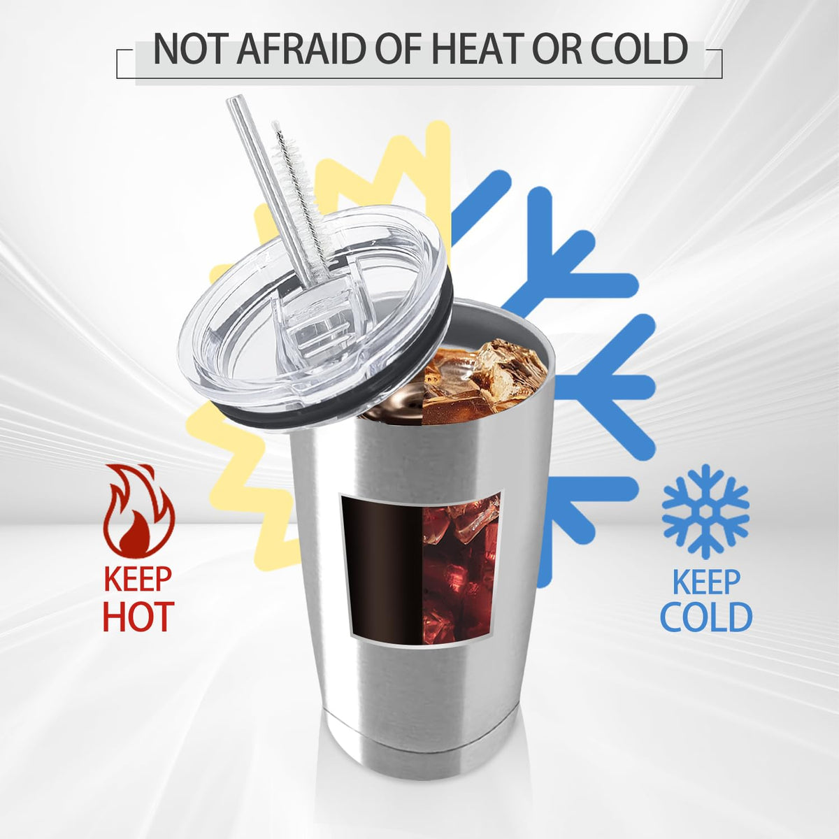 12 Pack Insulated Stainless Steel Tumbler with Lid and Straw J91935