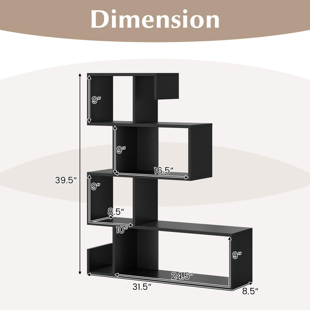 5-Tier Geometric Bookshelf G65544