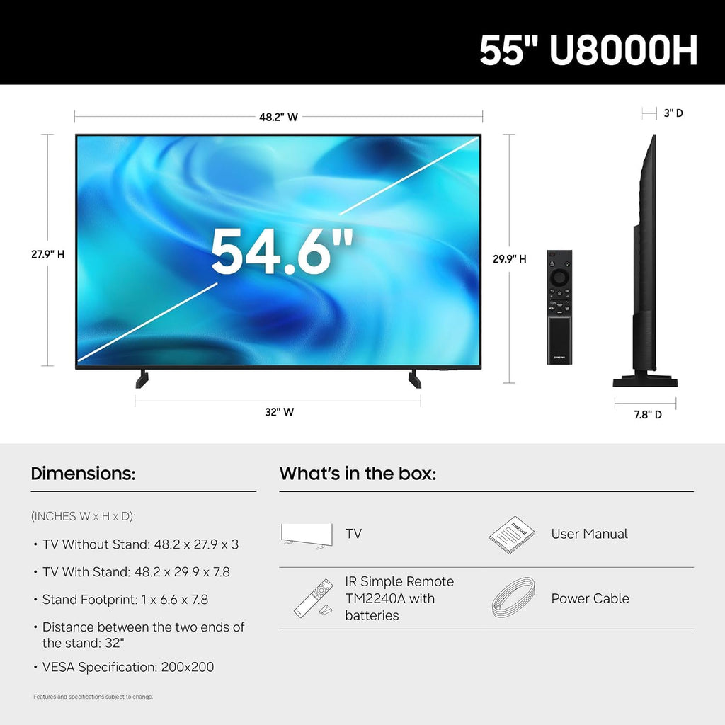 55" Inch 4K Ultra HD Smart TV C873182