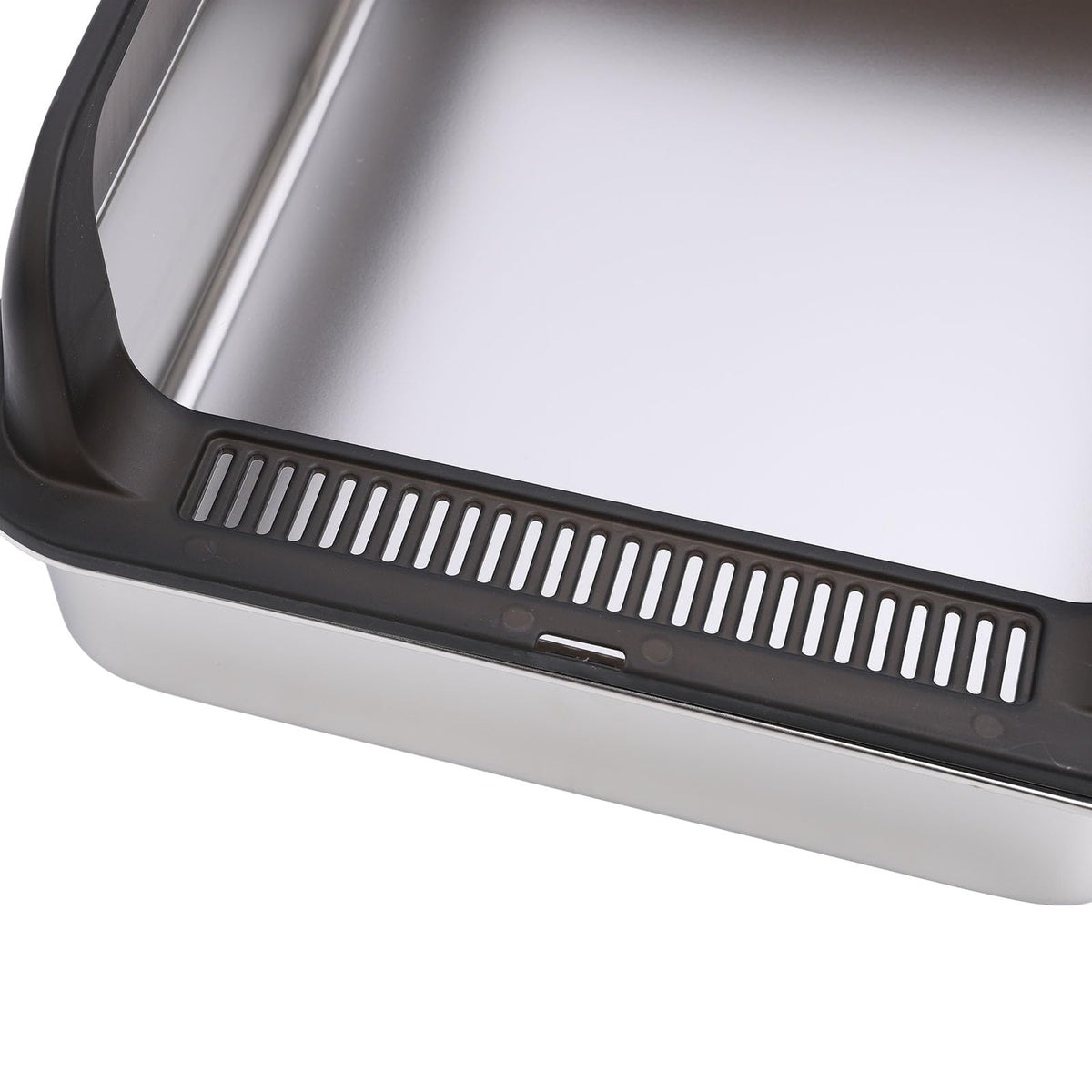 Stainless Steel Enclosed Cat Litter Box with Lid and Scoop A187095