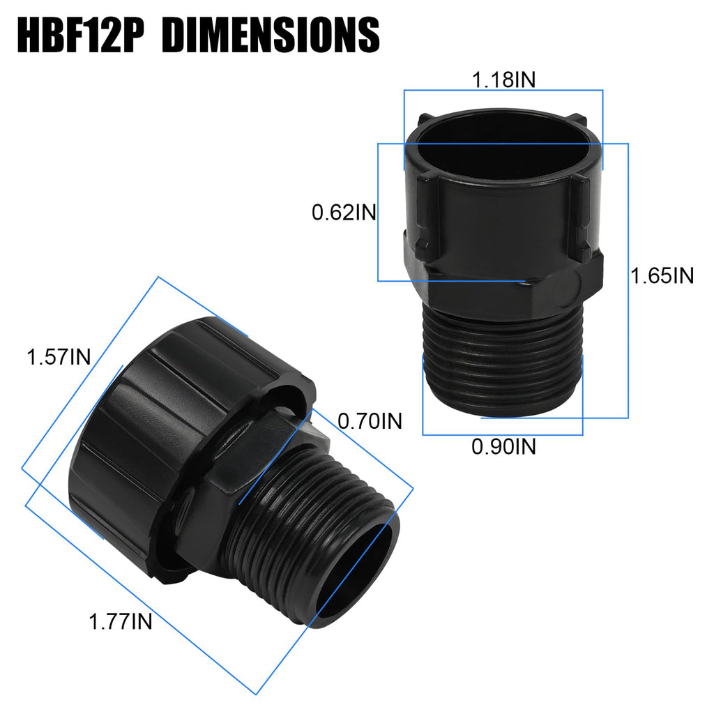 3/4 NPT Hydraulic Power Unit Poly Breather Cap 2 PCS T9304