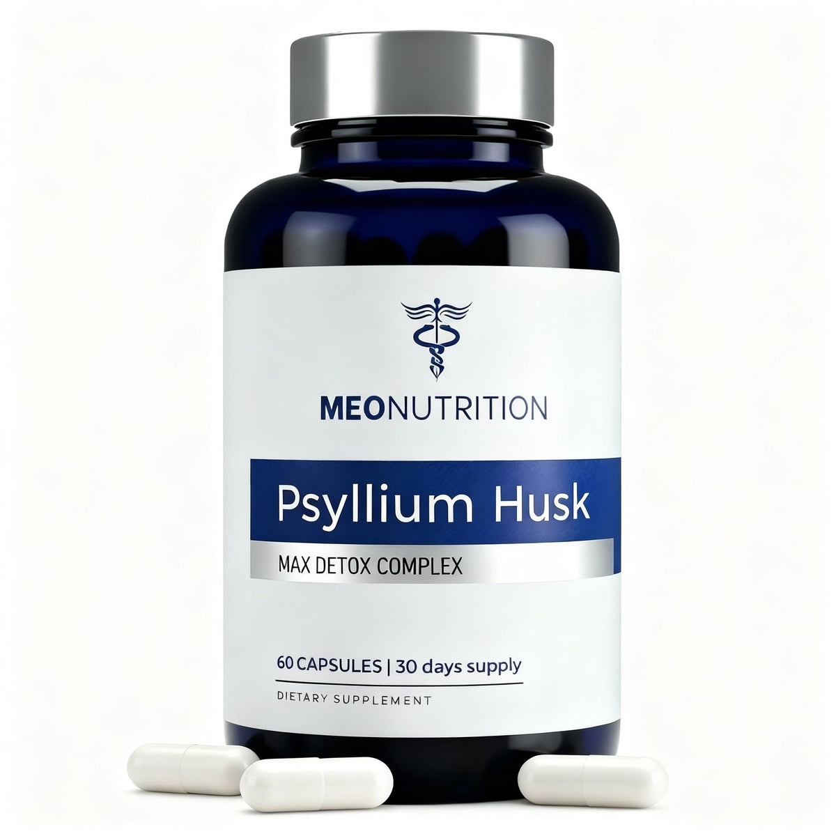 1520mg Psyllium Husk Capsules with Probiotics & Fiber M784285