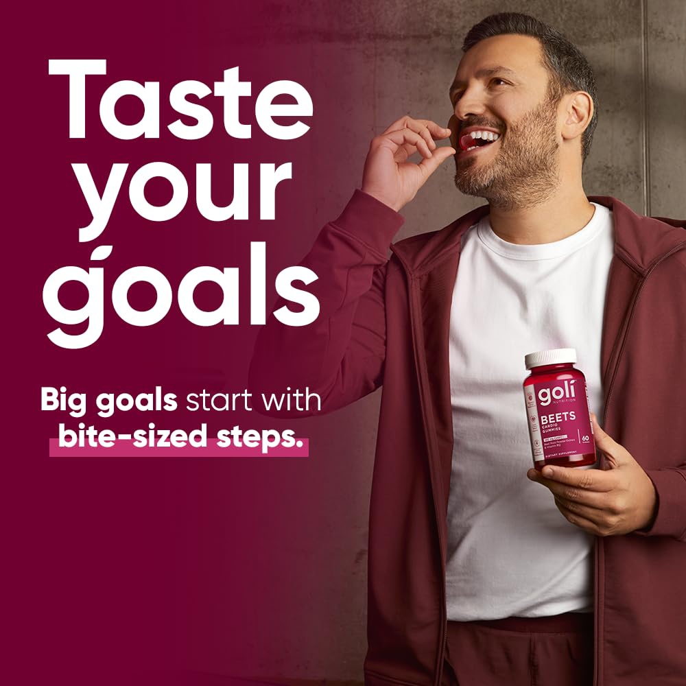 Beets Cardio Gummy 60 Count CoQ10 Beet Root Extract Vegan Gluten-Free R6185