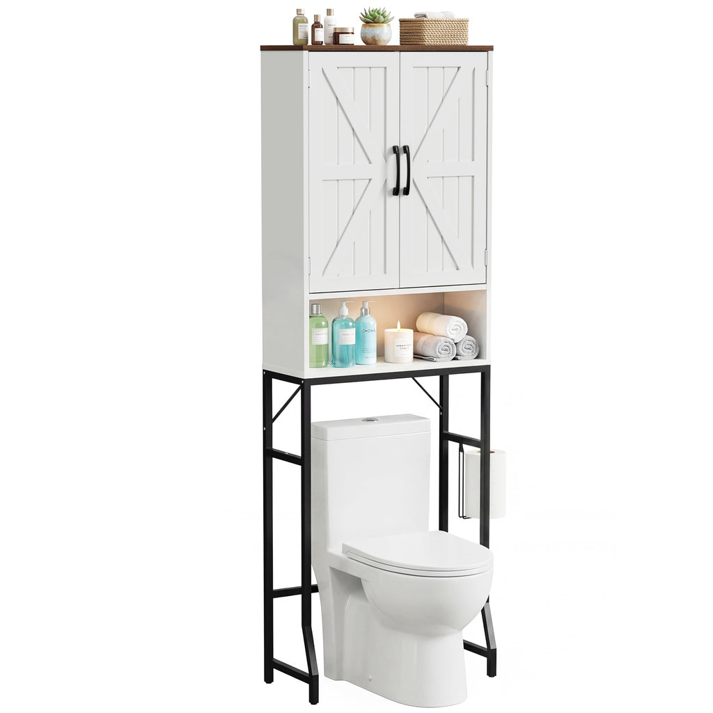 White Over The Toilet Storage Cabinet R618