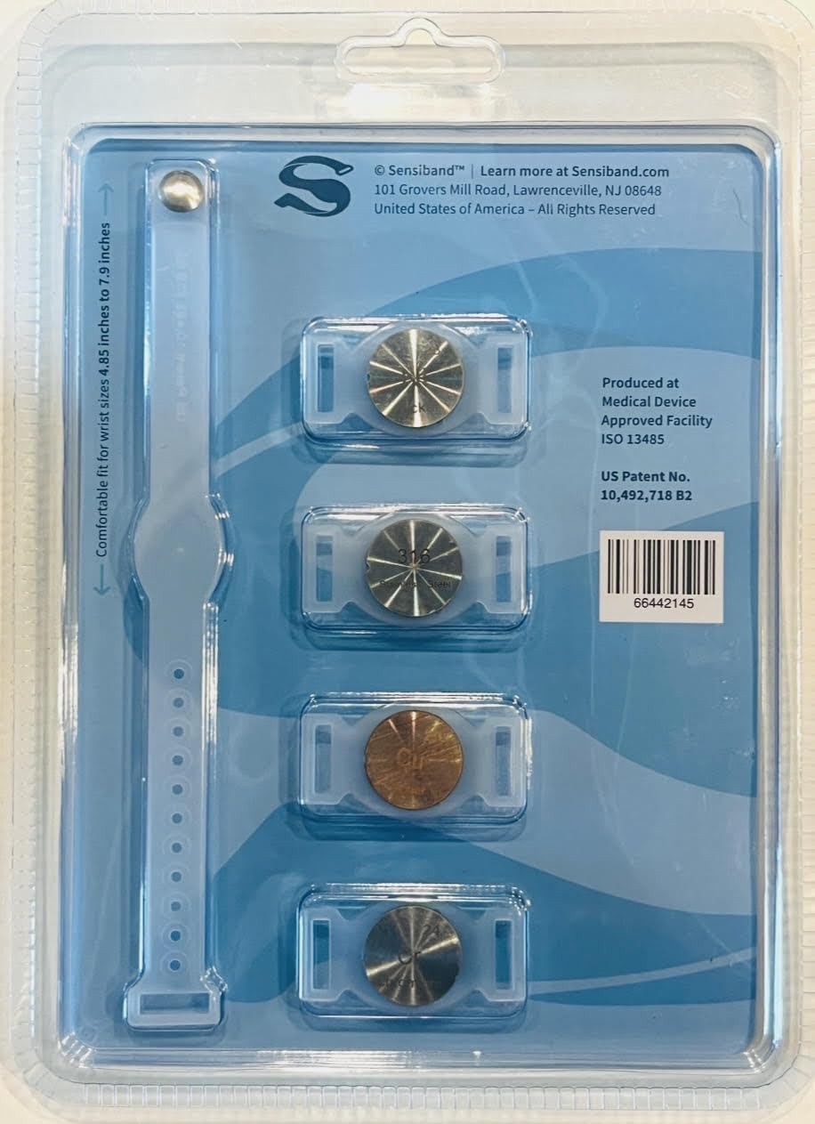 Metal Allergy Test Band for Piercings and Jewelry V972