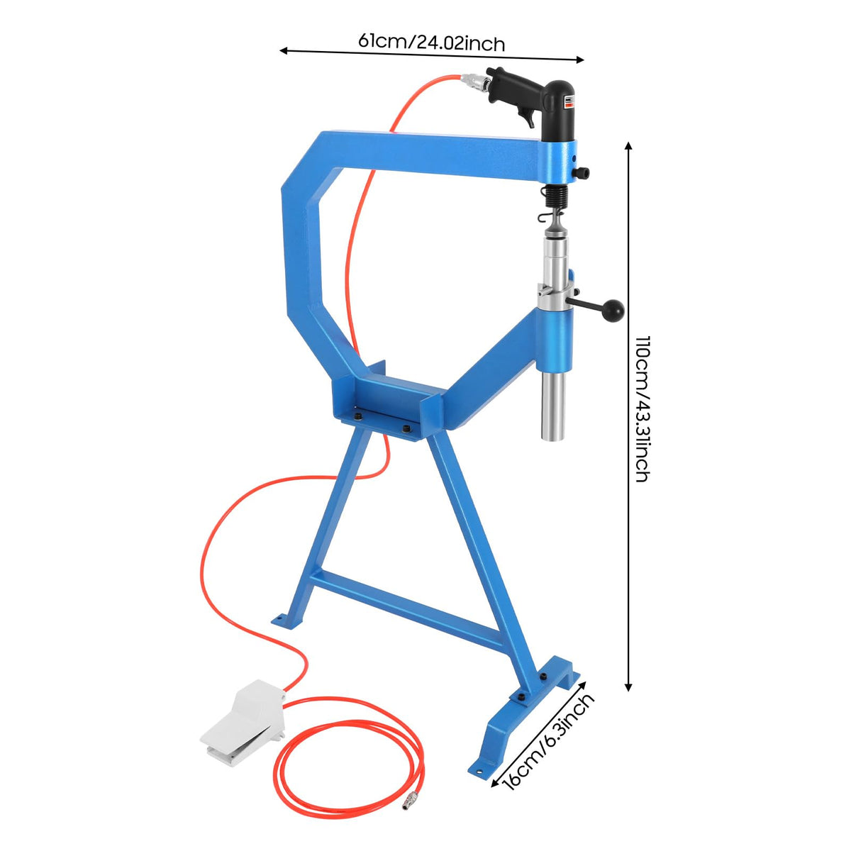 Pneumatic Planishing Hammer with Pedal and Stand B47211