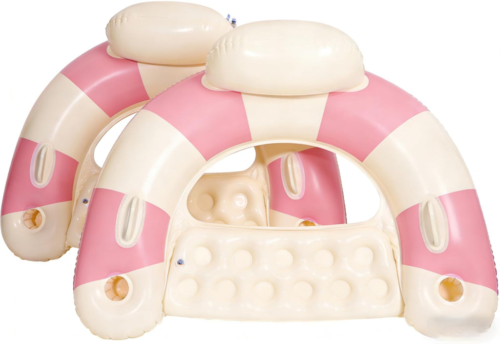 Inflatable Pool Float Chair with Cup Holders H57141