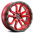 20x9 5x5 Red Wheel Rim H13309