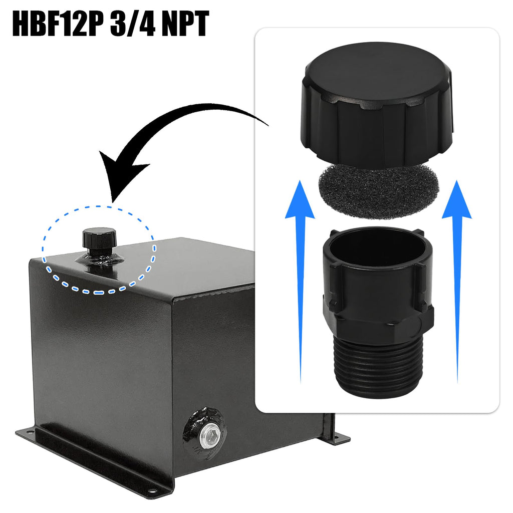 3/4 NPT Hydraulic Power Unit Poly Breather Cap 2 PCS T9304