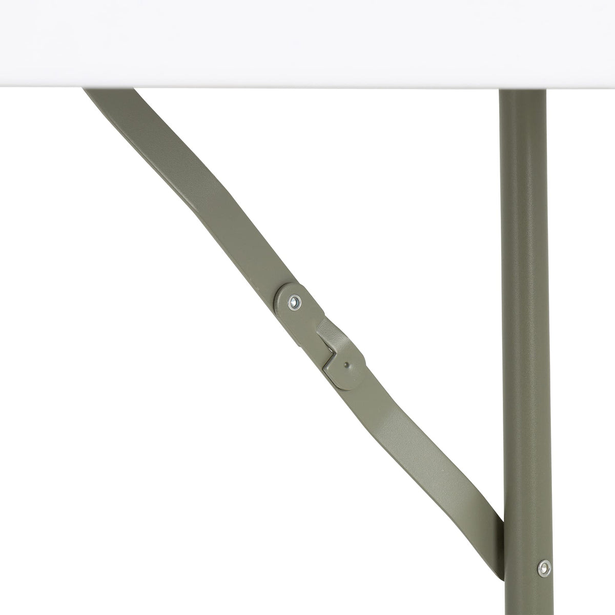White Rectangular Blow-Molded Plastic Folding Training Table Q747845