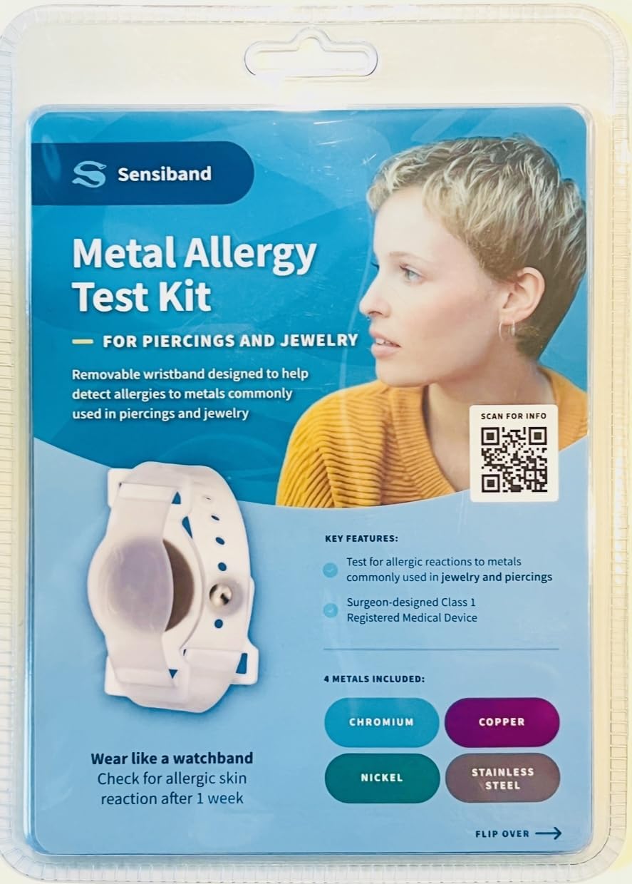 Metal Allergy Test Band for Piercings and Jewelry V972