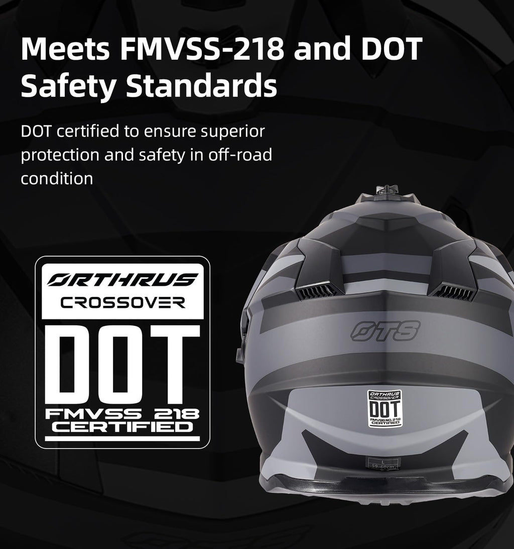 DOT Certified Dual Visor Motorcycle Helmet X421831