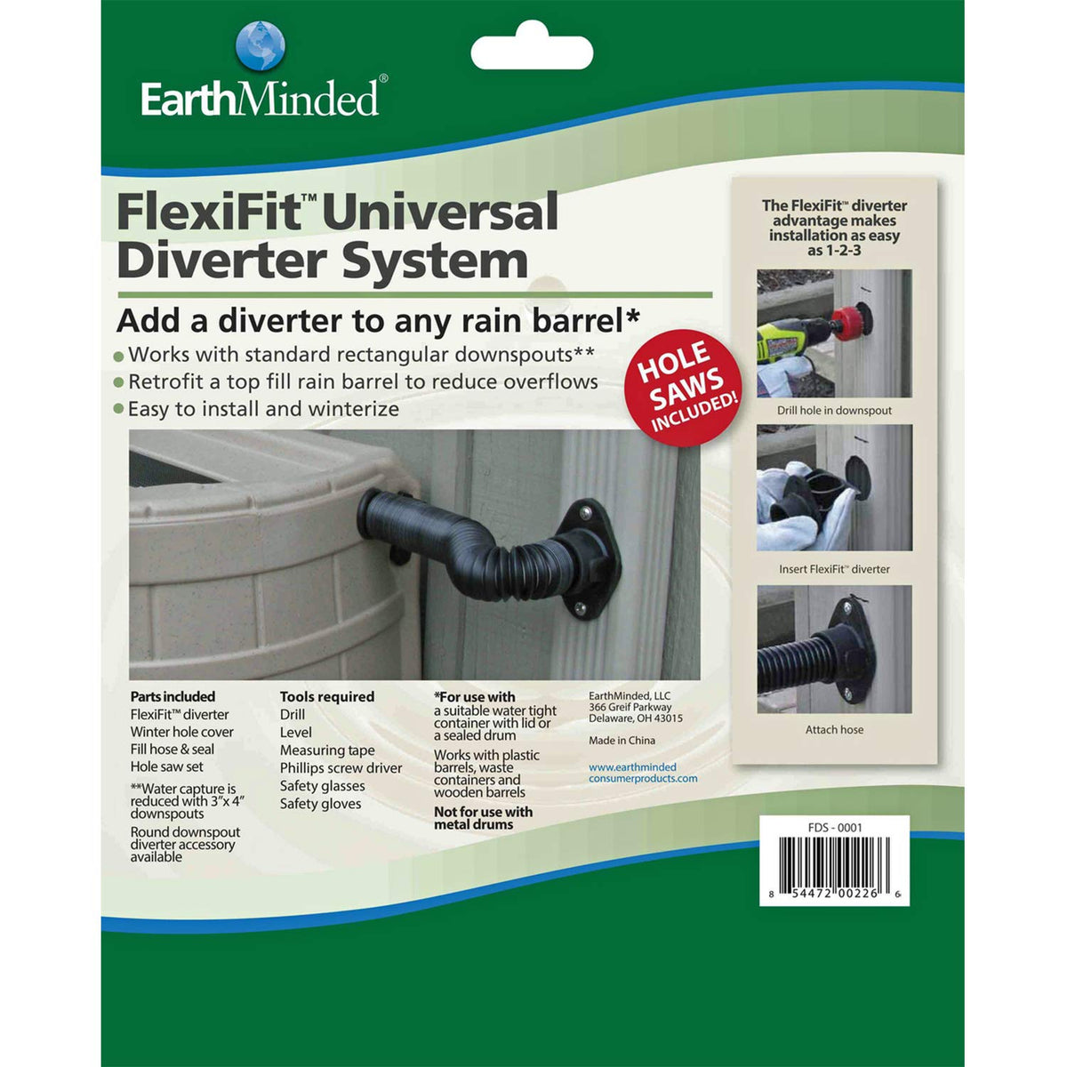 50 Gallon Rain Barrel with Diverter Kit K513462
