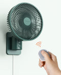 Wall Mounted Oscillating Fan with Remote and Timer, 8.5 Inch 4 Speeds S819324