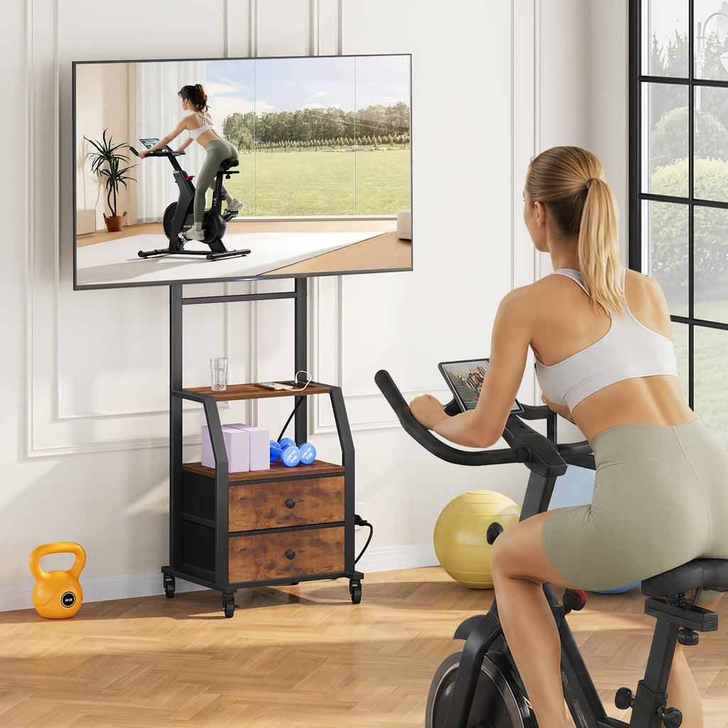 Rolling TV Stand for 32-55 Inch TVs Y753