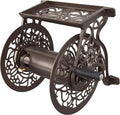 Cast Aluminum Wall Mount Hose Reel, Holds 125-Feet of 5/8-Inch Hose - Bronze L5809