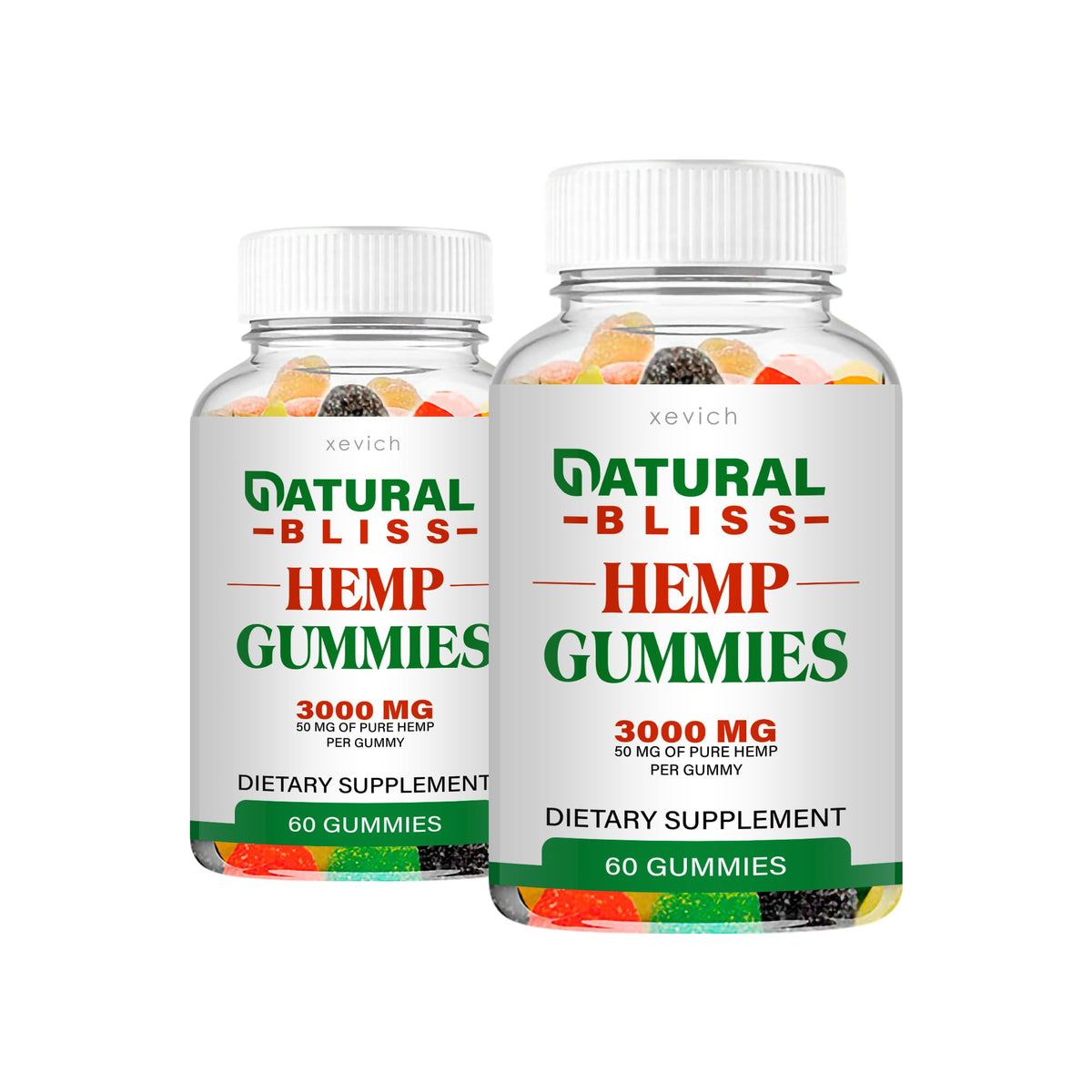 Hemp Gummies 2 Pack 120 Gummies V52585