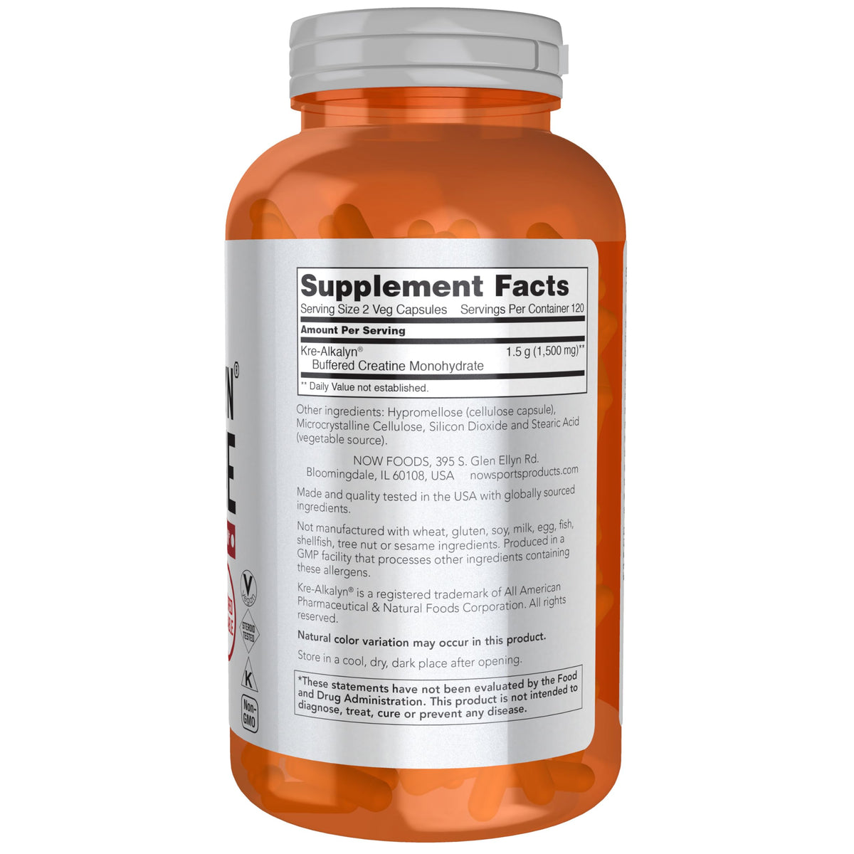 Buffered Creatine 750 mg 240 Caps Z772