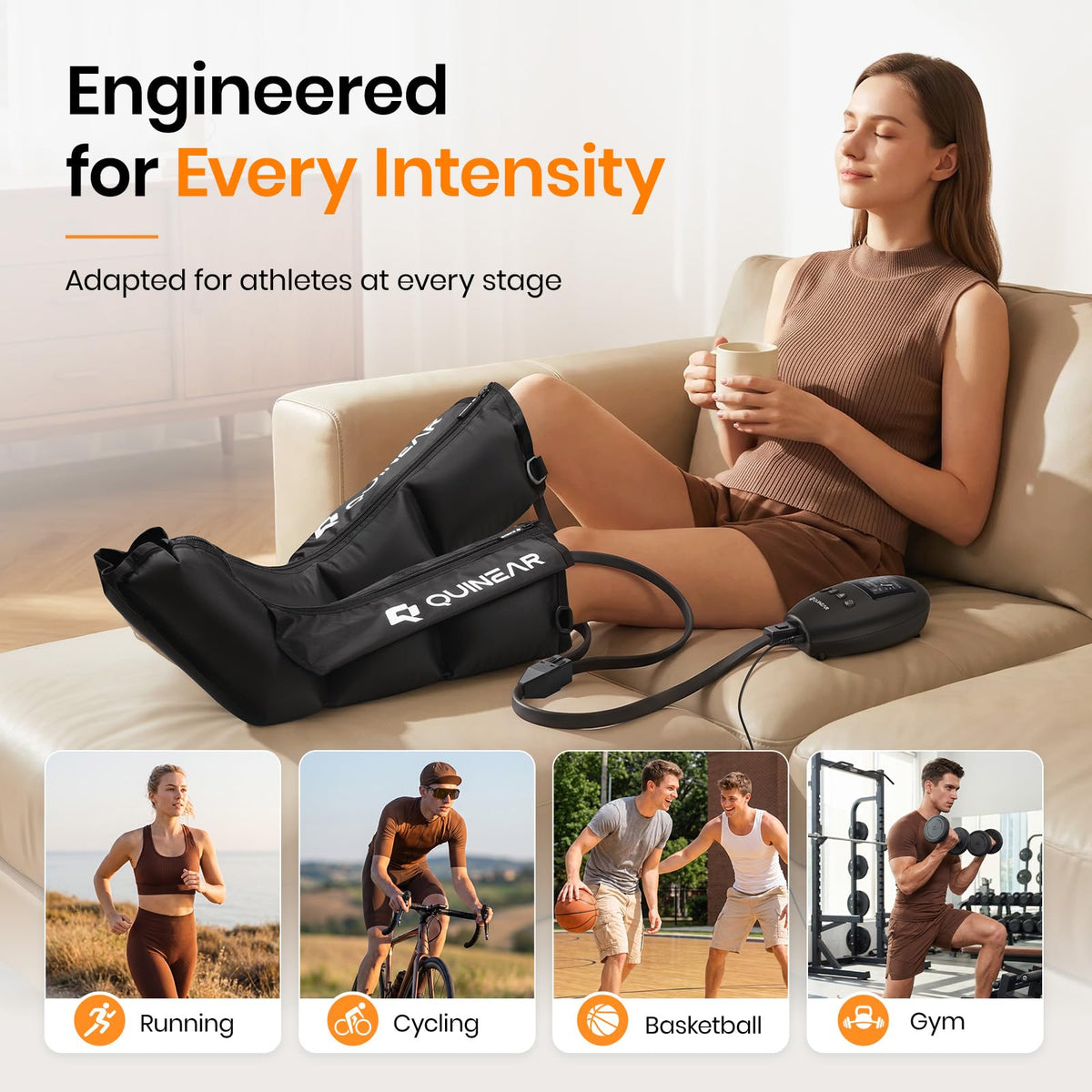Air Compression Leg Recovery Boots Massager G130887