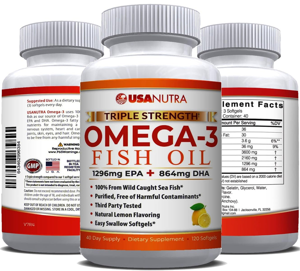 Omega-3 Fish Oil 3600mg with EPA and DHA E40921