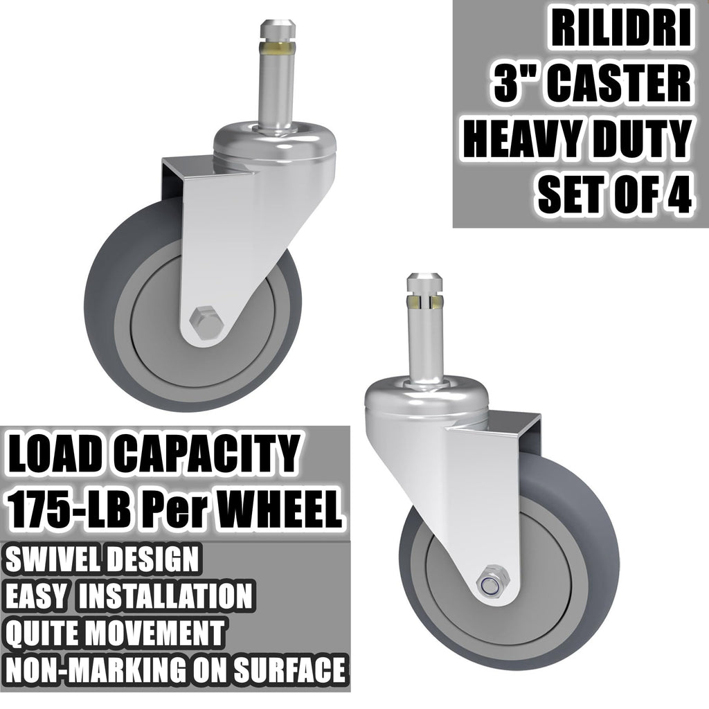 3-Inch Swivel Stem Caster 4 Pack P829
