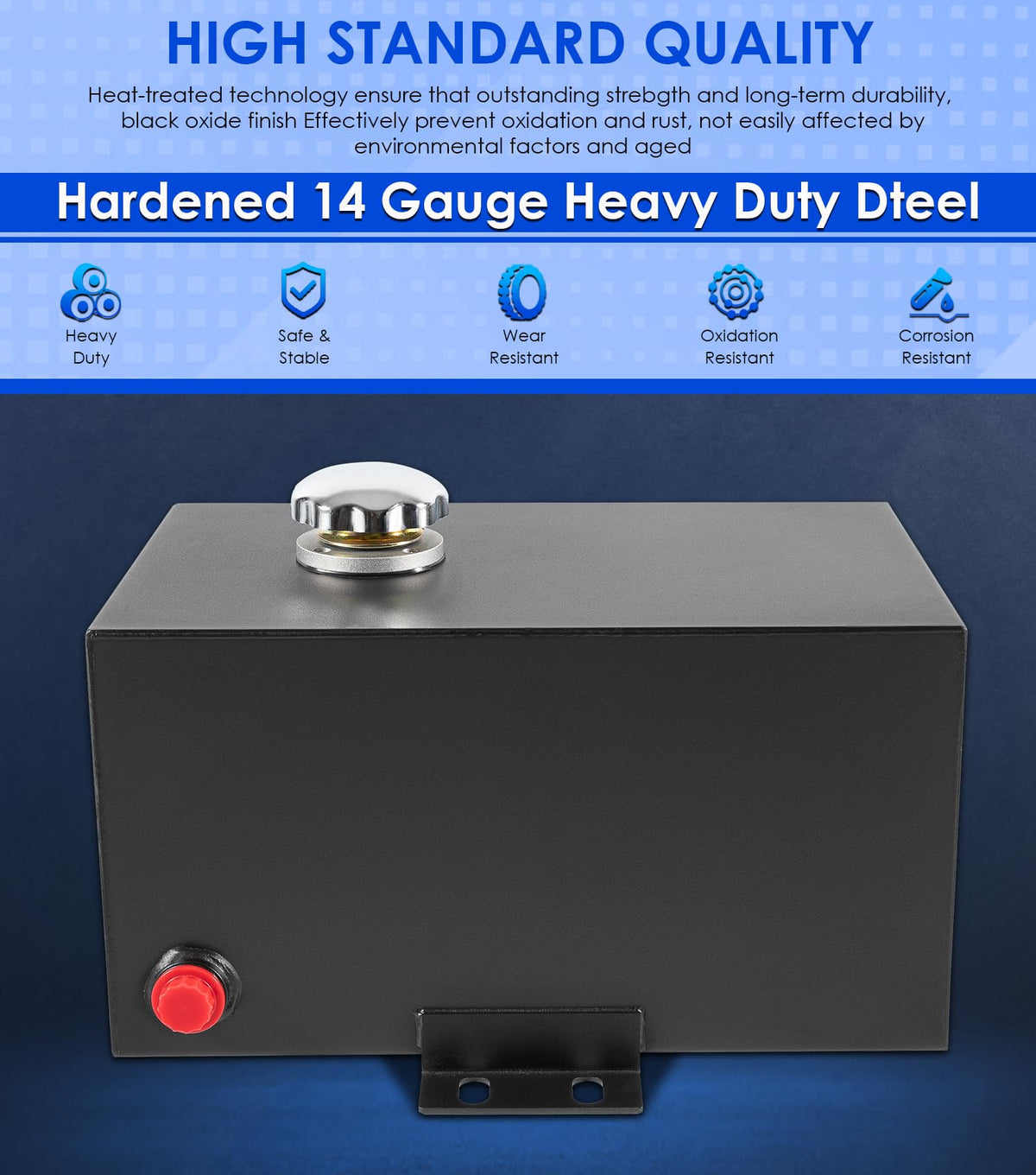 5 Gallon 14 Gauge Steel Hydraulic Fluid Reservoir Tank I672768