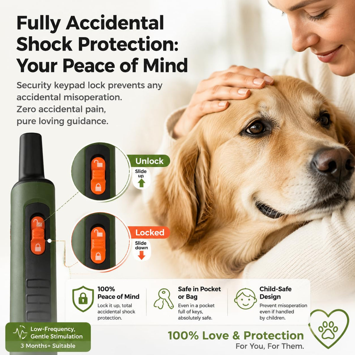 Green Remote Control Training Collar J124072