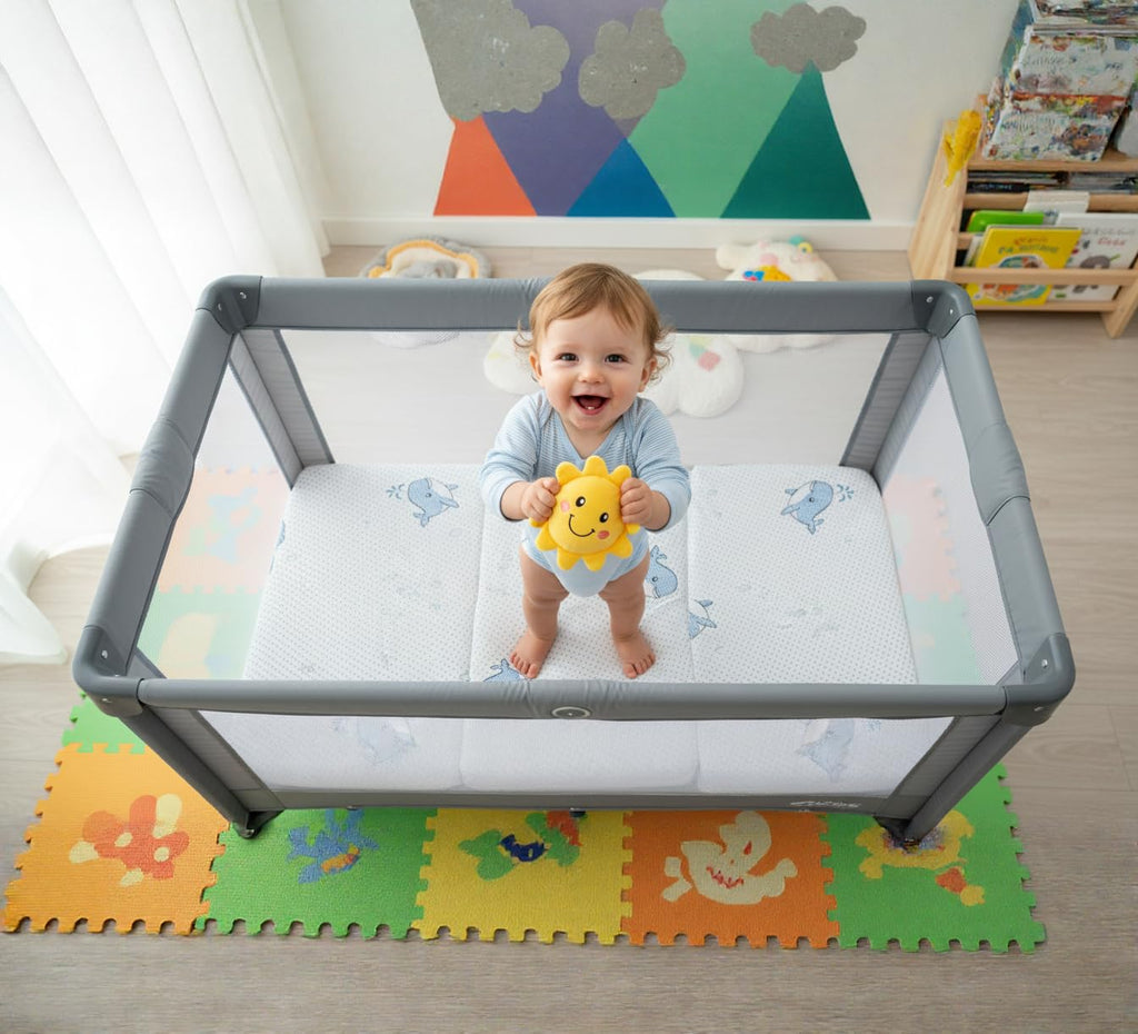 Pack and Play Mattress, 38"x26" Trifold Memory Foam Z536499
