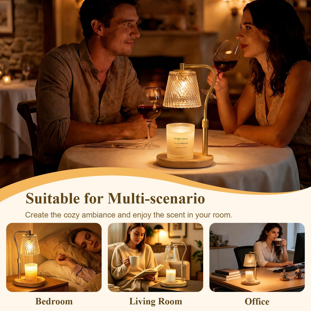 Candle Warmer Lamp with Timer and Dimmable K574