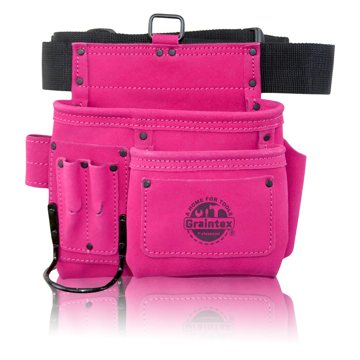 5 Pocket Suede Leather Tool Belt K362