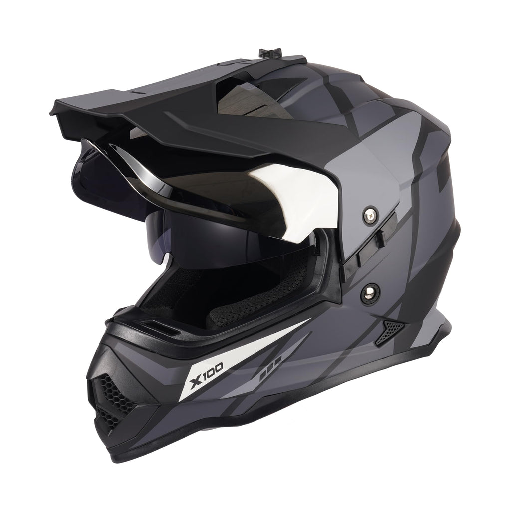 DOT Certified Dual Visor Motorcycle Helmet X421831