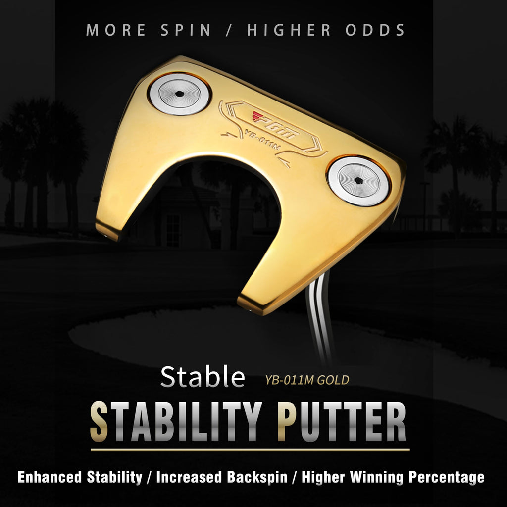 CNC-Milled Low-CG Golf Putter with Alignment Line & Oversized Grip R14025