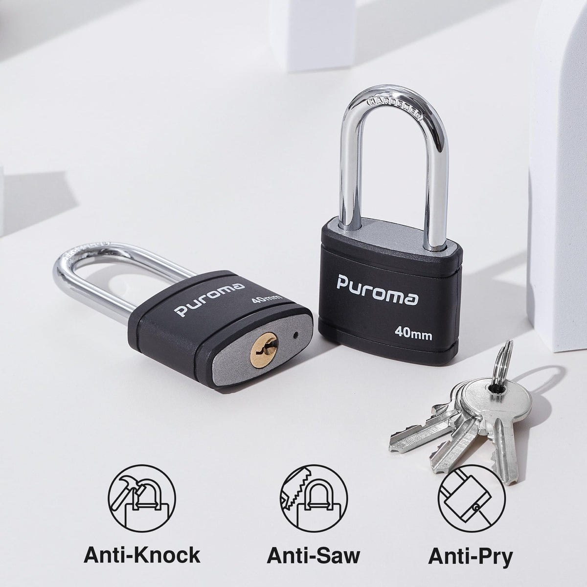 4 Keyed Padlock 6 Keys Alike 40mm N19749