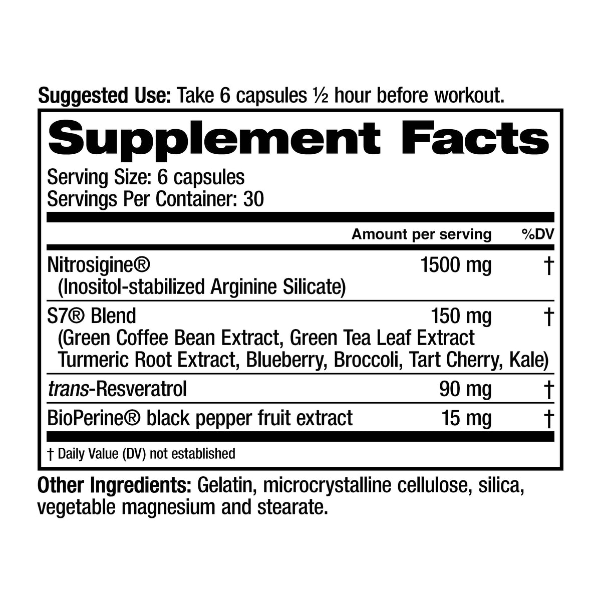 Nitric Oxide Supplements (1-Pack) J34643