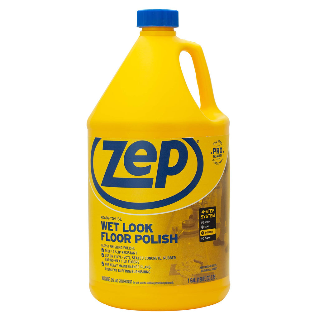 Wet-Look Floor Polish, 4-1 Gallon Bottles A899