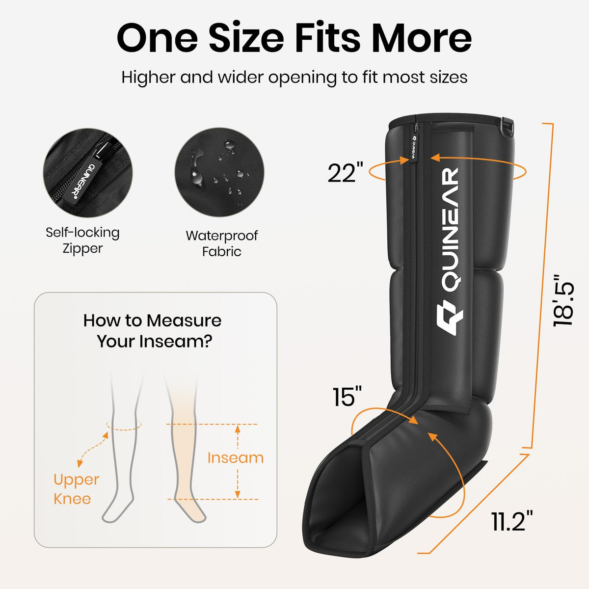 Air Compression Leg Recovery Boots Massager G130887