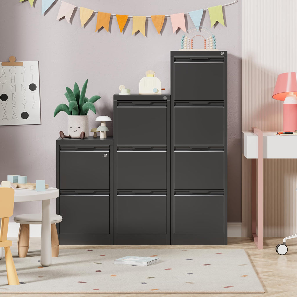 4 Drawer Metal File Cabinet with Lock R85780
