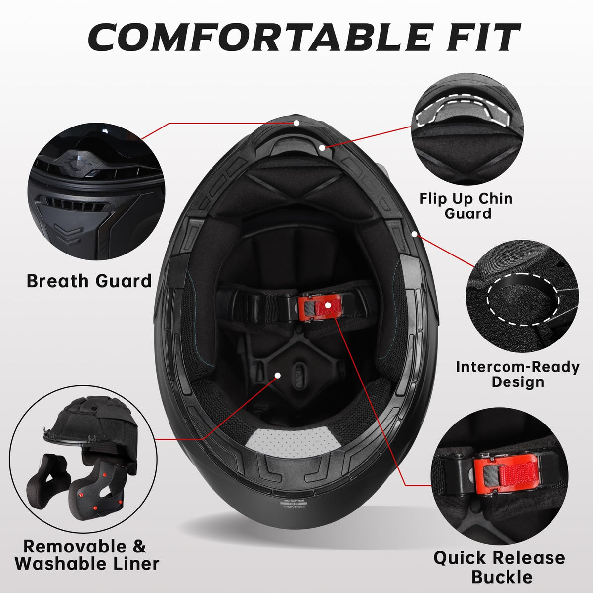 Flip Up Modular Helmet F47256
