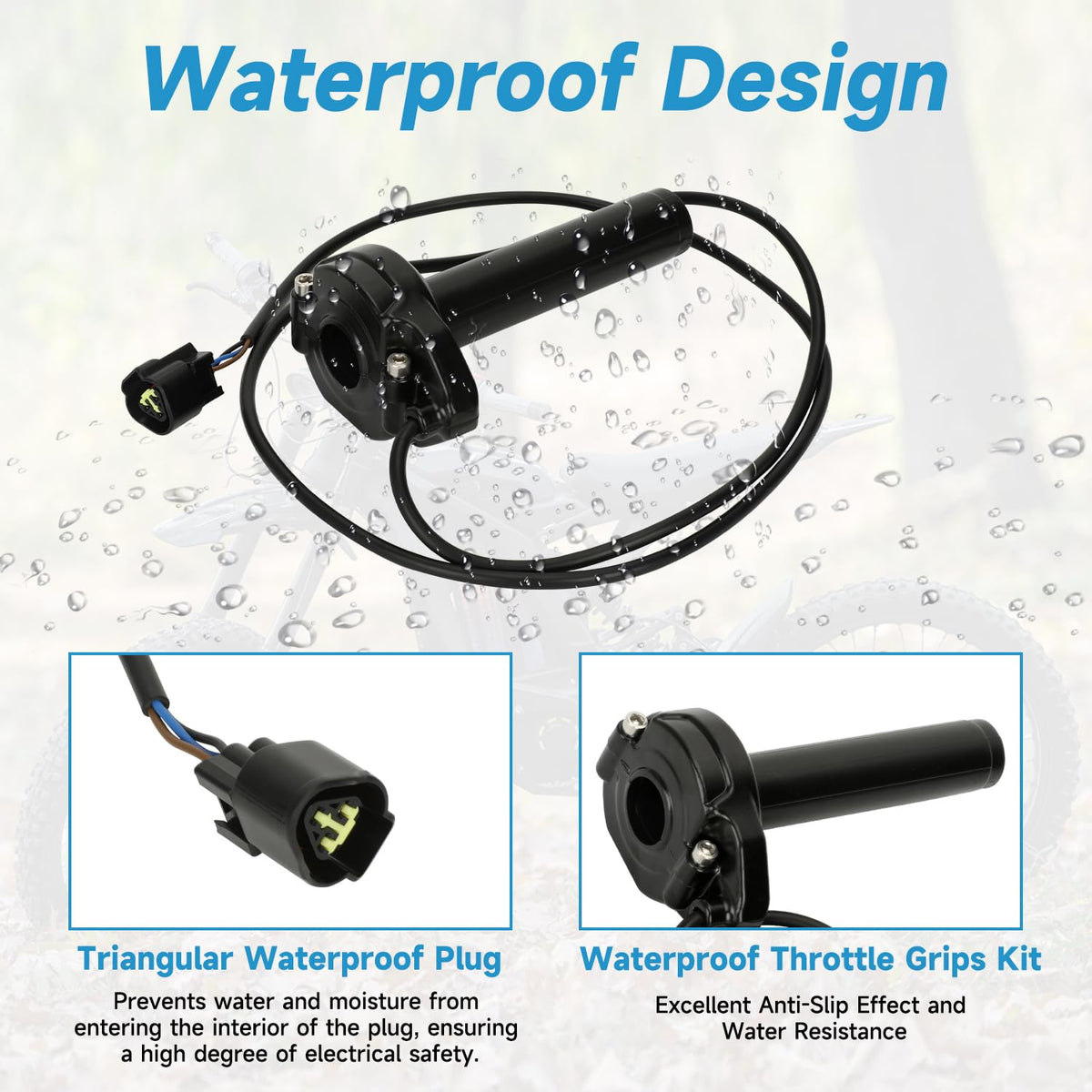 Throttle Handle Kit Replacement for Electric Dirt Bike K637647