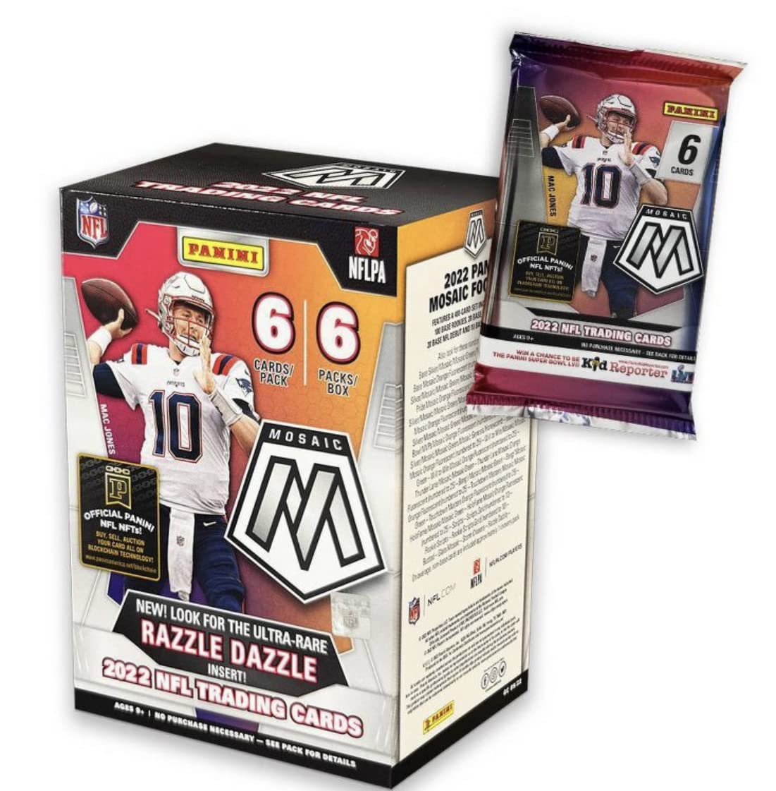 NFL Mosaic Football Trading Card Blaster Box I331735
