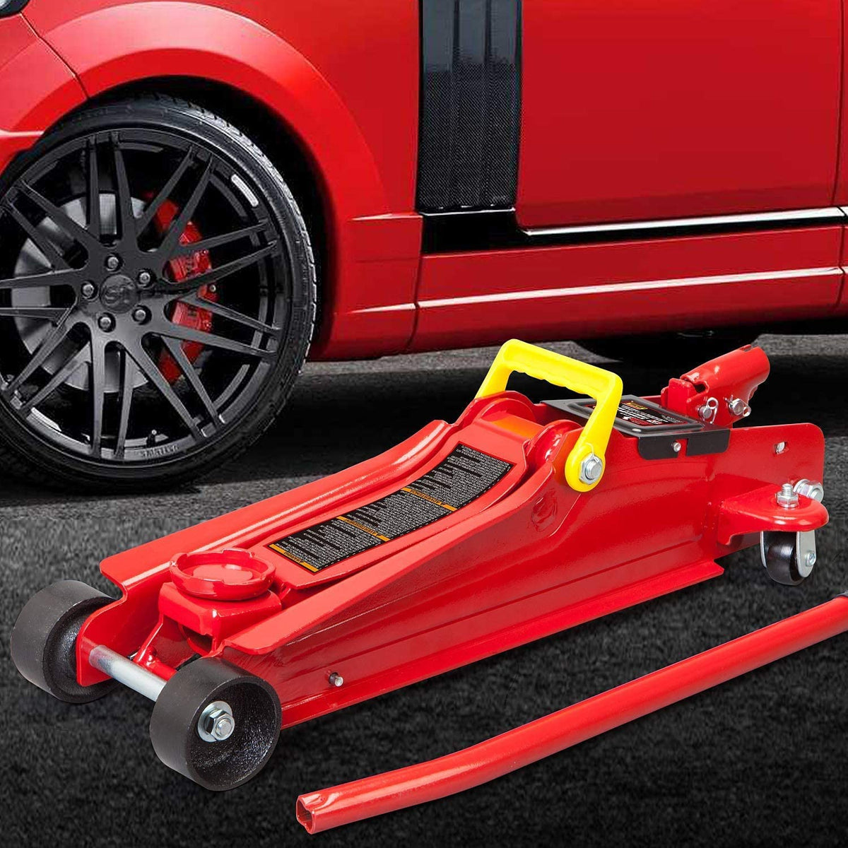 Low Profile Hydraulic Trolley Jack 2.5 Ton Red V255