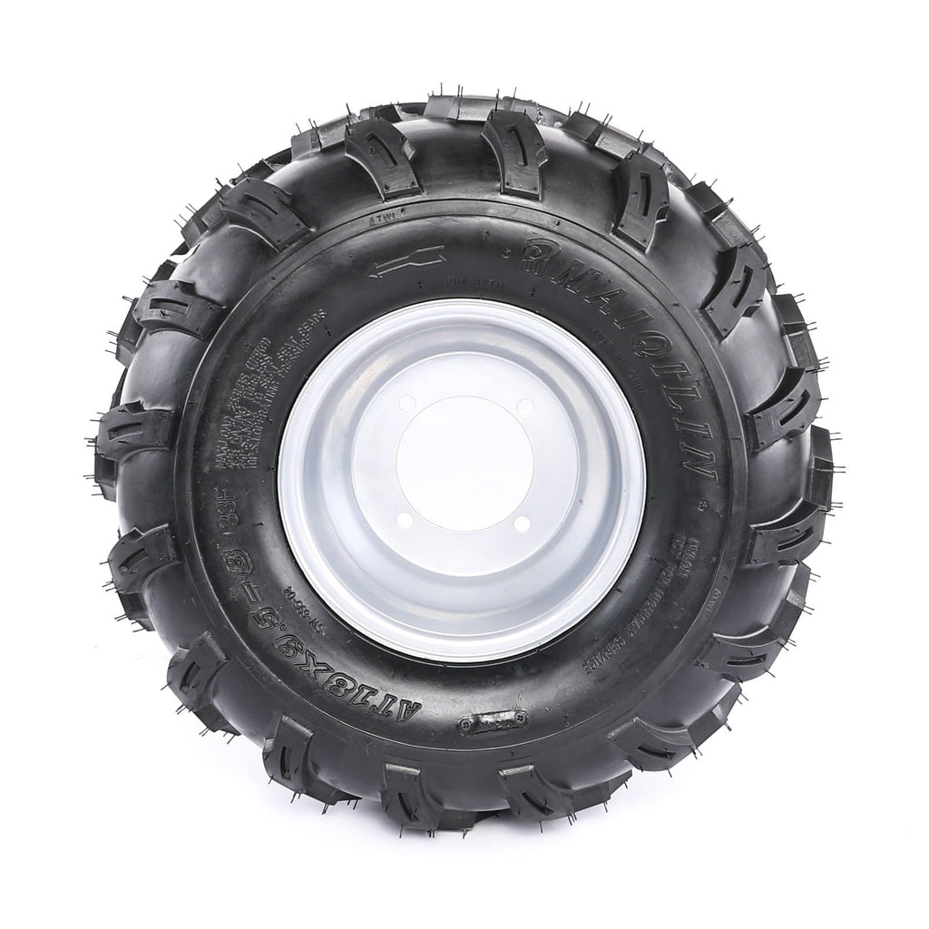 19x7-8 8 Inch All Terrain Tubeless Tire Wheel Assembly 4 Pack U9891
