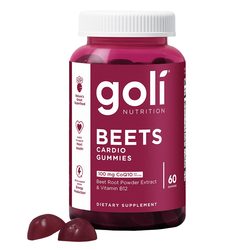 Beets Cardio Gummy 60 Count CoQ10 Beet Root Extract Vegan Gluten-Free R6185