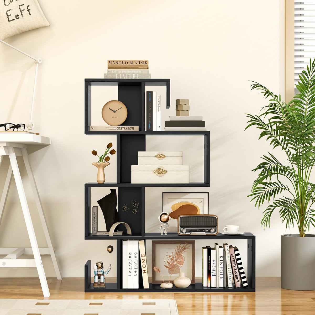 5-Tier Geometric Bookshelf G65544